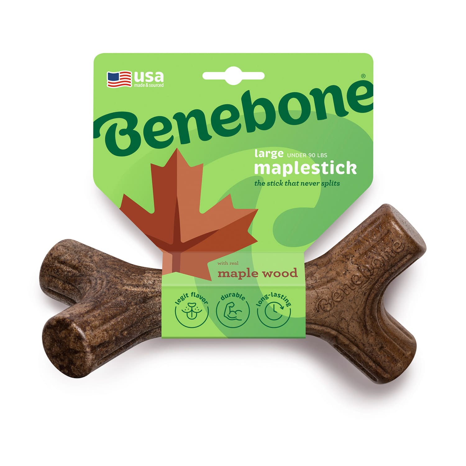 Benebone-Maplestick-L-1.jpg Benebone Maplestick Chew Dog Toy - Image 1