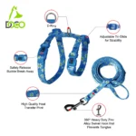 DOCO® LOCO Cat Harness + Leash Combo - Printed Pattern 6ft (DCAT202+2072)[Size - XS, Color - Q1] - Image 2