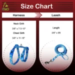 DOCO® LOCO Cat Harness + Leash Combo - Printed Pattern 6ft (DCAT202+2072)[Size - XS, Color - Q1] - Image 5