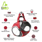 DOCO® NET Mesh Sport Harness XX.Small-30-34cm / 1-2kg-Turquoise - Image 2