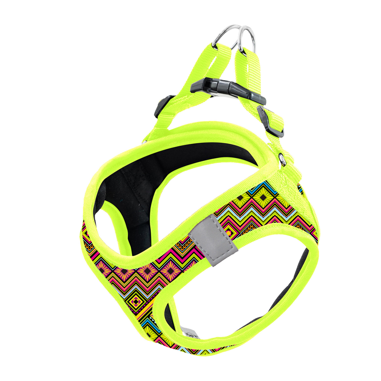 DOCO® Pattern Print Harness With 3D Foam Medium- 41-44cm / 4.5-7kg-Safety Lemon DOCO® Pattern Print Harness With 3D Foam Medium- 41-44cm / 4.5-7kg-Safety Lemon - Image 1