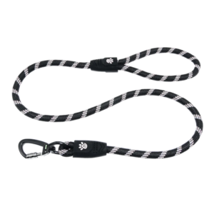 DOCO® Reflective Rope Leash With  soft Rubber Handle Ver.5-Large-Ø13mm x 120cm - Click & Lock Snap