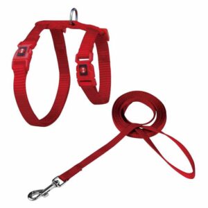 DOCO® Signature Cat Harness + Leash (DCAT201+1072)[Color - Maroon, Size - XS]