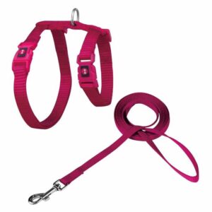 DOCO® Signature Cat Harness + Leash (DCAT201+1072)[Color - Pink, Size - XS]