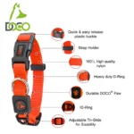 DOCO® Signature Nylon Collar - 1.0 x 21-30cm [Color - Turquoise, Size - XS] - Image 2