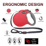 Doco® Adventure Retractable Leash 5 Meter/16'
Up To 50Kg[Color - Black, Size - L] - Image 3