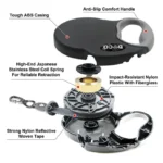 Doco® Adventure Retractable Leash 6 Meter/16'  Up To 20Kg[Color - Blue, Size - M] - Image 4