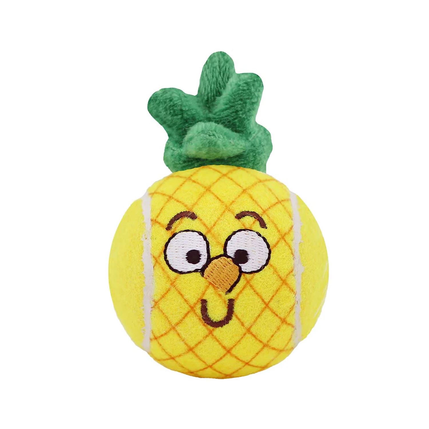 GiGwi-Tennis-Ball-Originals-Pineapple-1.jpg GiGwi Tennis Ball Originals Dog Toy (Pineapple) - Image 1
