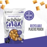 Schesir Snax! Crunchy & Creamy Cat Snack 60g-Beef - Image 6