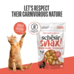 Schesir Snax! Crunchy & Creamy Cat Snack 60g-Salmon - Image 2