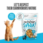 Schesir Snax! Crunchy & Creamy Cat Snack 60g-Tuna - Image 2