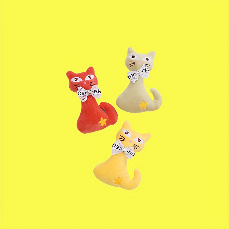 b7bce19f-0b09-44df-bc95-45fb79b54433.jpg Wild Catz Cateyz Plush Catnip Cat Toy with Multicolours - 7 x 11cm - Image 1