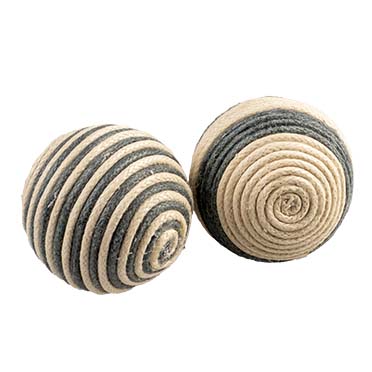 home-2.jpg Duvo+ Rope Balls 2Pc - 4x4x4cm Grey - Image 1