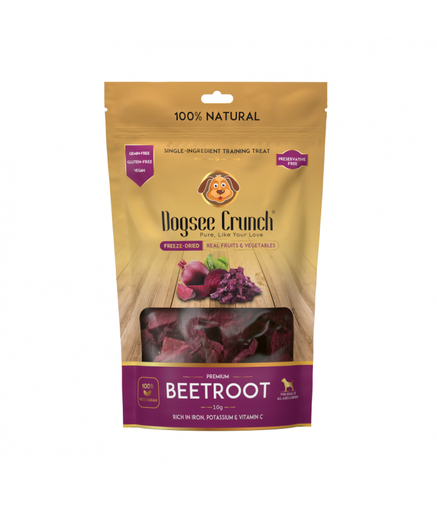 home-36.png Dogsee Crunch Beetroot: Freeze-Dried Beet Dog Training Treats 10g - Image 1