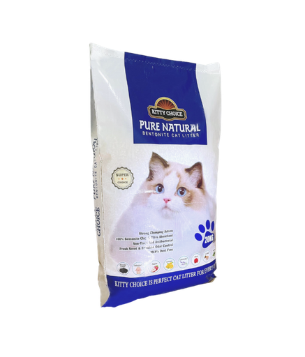 Kitty Choice Pure Natural Bentonite Cat Litter Mixed Fragrance , 20kg[Weight – 20kg]