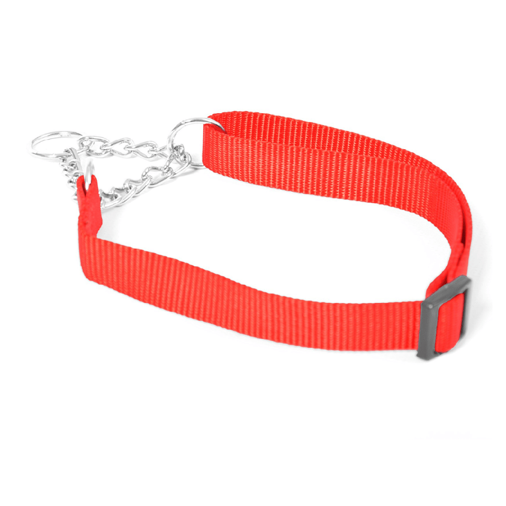home-4.png Duvo+ Nylon Semi Choke Collar 35-55cm/20mm Red - Image 1