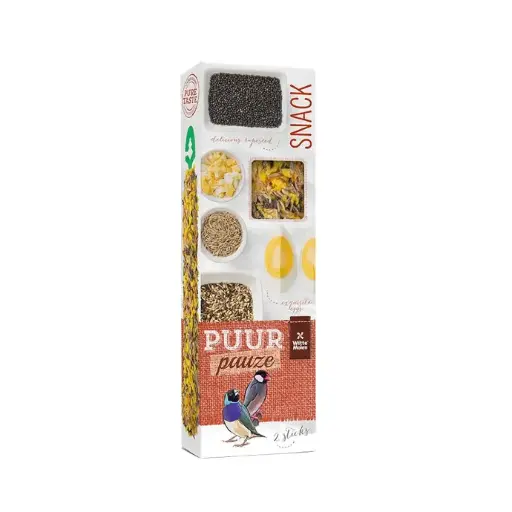 home-5.webp Witte Molen Puur Pauze Sticks with Wild Seeds for Tropical Bird 60g - Image 1