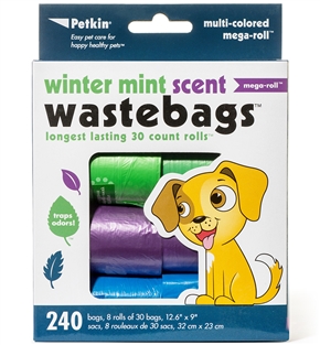 main-103.jpg Petkin Winter Mint Waste Bags - 240ct - Image 1
