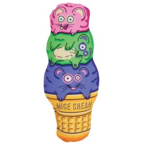 PETMATE FAT CAT KITTY KICKZ MICE CREAM CONE
