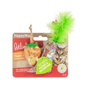 PetlinksÂ® Poppin' Peppers 100% Catnip Filled Toys S/2