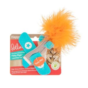 PetlinksÂ® Felty Flyer Airplane Launcher Toy