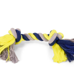 Vadigran Cotton rope 2 knots blue-yellow 125g 28cm