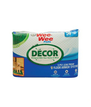 main-172.jpg Four Paws Wee-Wee Pads Decor Grass 50 count 22 and x 23 and - Image 1