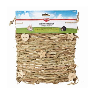 Kaytee Natural Woven Play Mat with Dye-Free Chews Large