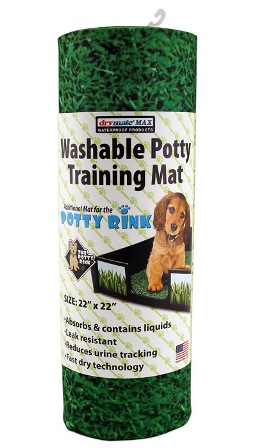 main-247.jpg Drymate 56Cms X 56 Cms Green Grass Washable Potty Mat - Image 1