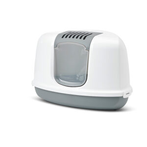 Savic Cat toilet Nestor corner white/grey 58x45x40cm