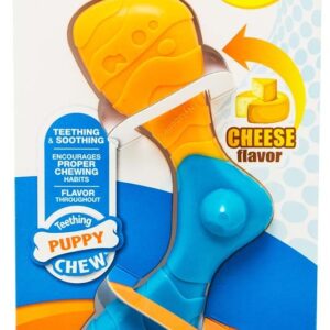 Nylabone Puppy Boomerang Chew, Bacon Cheese flavor Small