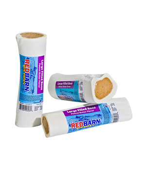 Red Barn Large Filled Bone Peanut Butter