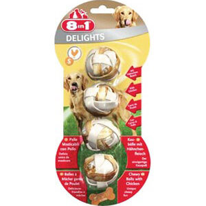 8in1 Delights Meaty Chewy Balls S