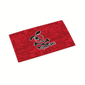 Dry Mate Pet Place Mate Dogs GOOD DOG CROSS BONES - RED 16 X 28 Inches