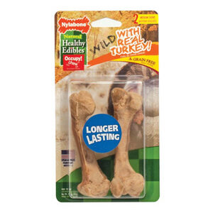 Nylabone Healthy Edibles Wild Turkey 2 count Medium