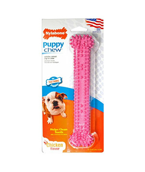 main-78.jpg Nylabone Puppy Pink Dental Chew Giant - Image 1
