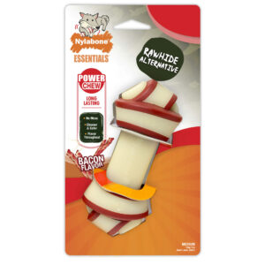 Nylabone Power Chew Rawhide Alternative Knot Bone Wolf