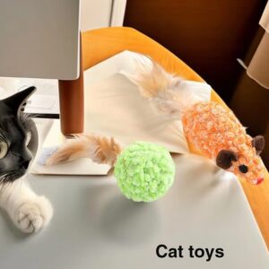 Wild Catz Flurry Friends Cat Toy - 6cm (Pack of 2)