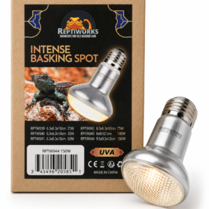 ReptiWorks Intense Basking Spot Reptile Heat Bulb – 150 W, 9.5 x 9.5 x 13 cm