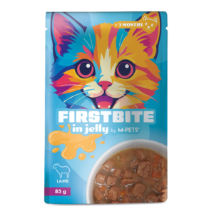 M-PETS Firstbite Lamb in Jelly Wet Food Pouches for Cats 12x85g