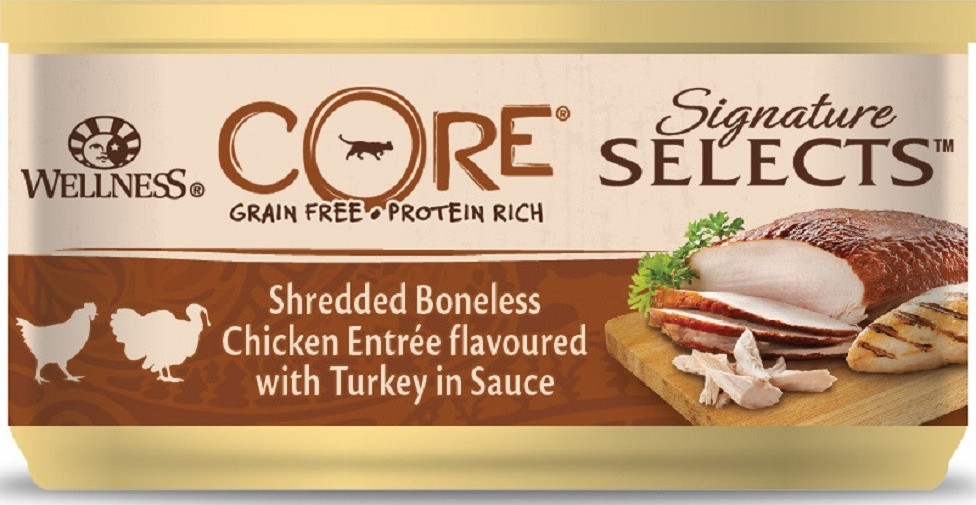 1785141758169041200.jpg Wellness Core Signature Selects Chunky Chicken with Turkey Adult Cat 79g - Image 1