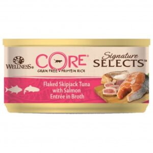 Wellness Core Signature Selects Flaked Skip jack Tuna with Salmon Adult Cat 79g
