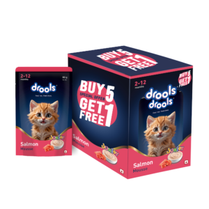 Drools Salmon Mousse Kitten 80gm (5+1) P
