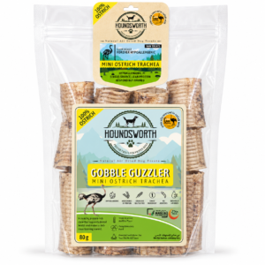 Houndsworth Hypoallergenic Ostrich Gobble Guzzler Trachea 80g
