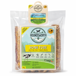 Houndsworth Hypoallergenic Ostrich Honk Tube Trachea 80g