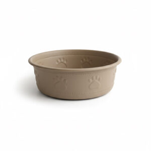 Premium Bowl Paw Embossed  Brown-950 ML