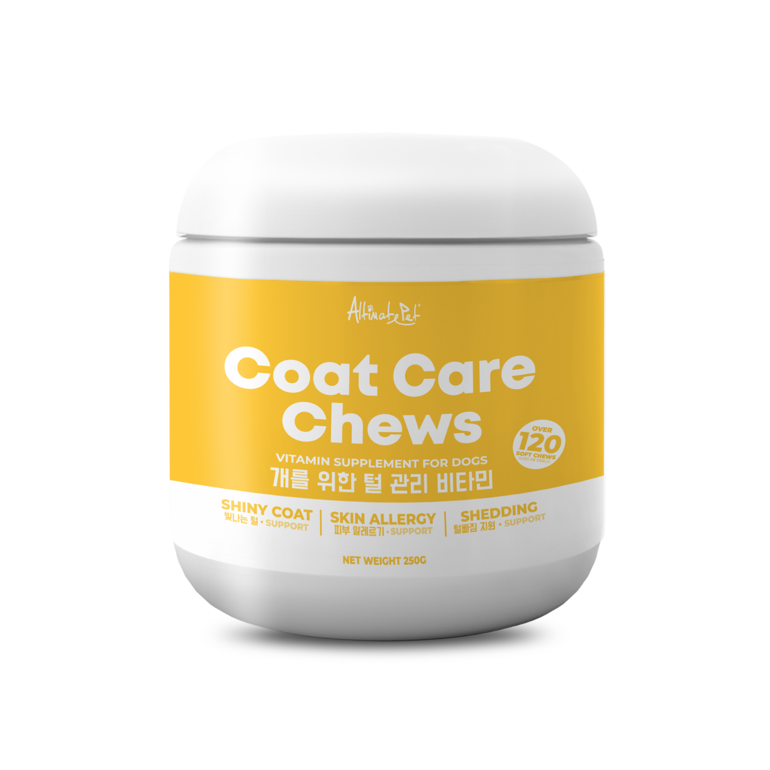 Altimate Pet Supplement for Dogs- Coat Care Chew 250g Altimate Pet Supplement for Dogs- Coat Care Chew 250g - Image 1