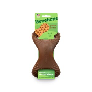 Benebone Dental Dog Chew Toy  Peanut-Medium