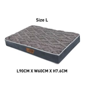 GiGwi Place Gray Soft Flat Mat Pet Bed-Large