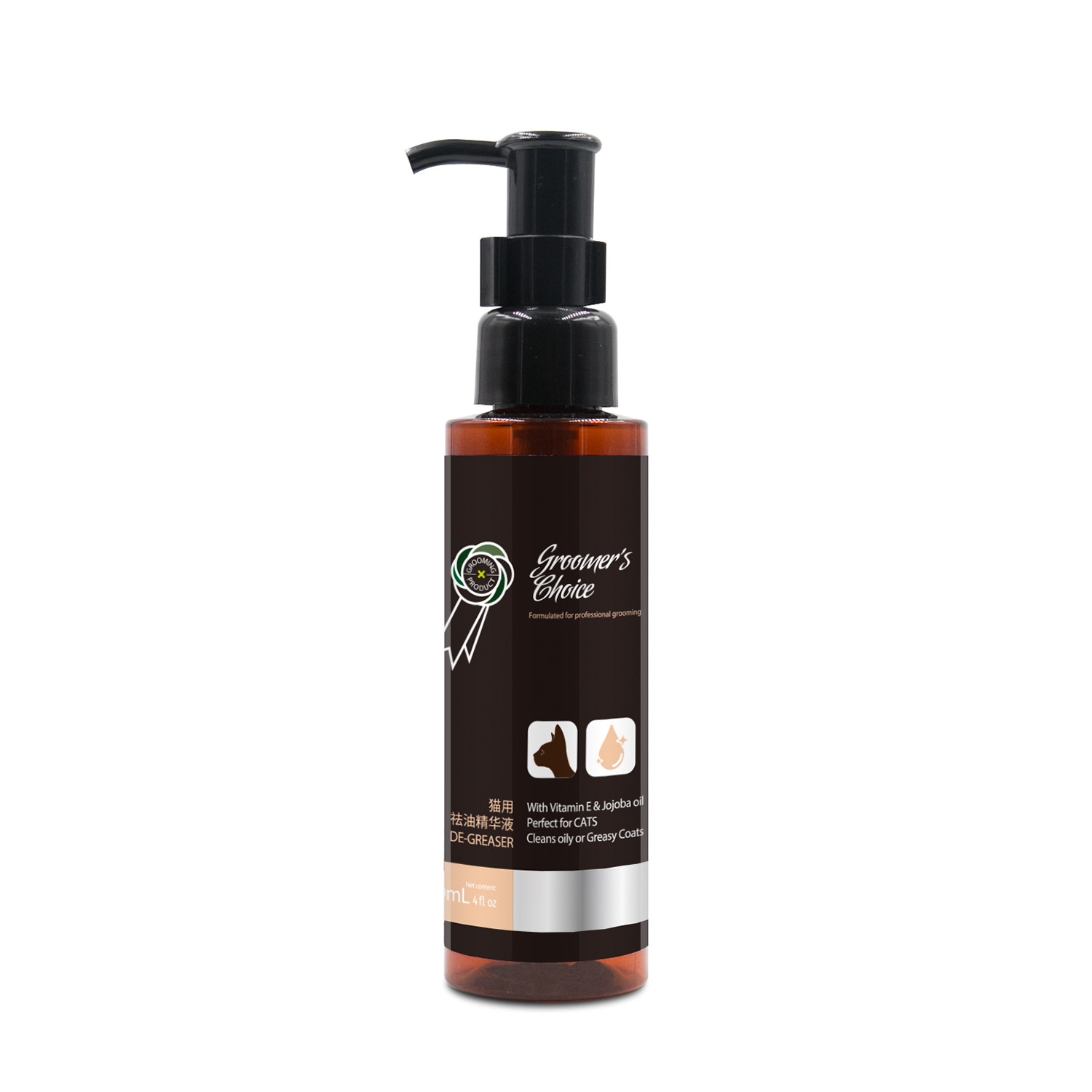 Groomers Choice De-Greaser For Cats - 120ml Groomers Choice De-Greaser For Cats - 120ml - Image 1